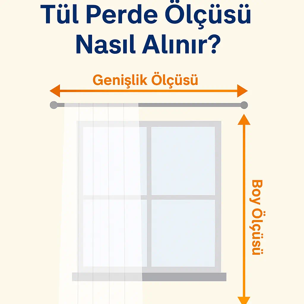 Tül Perde Ölçüsü Nasıl Alınır? | Adım Adım Rehber