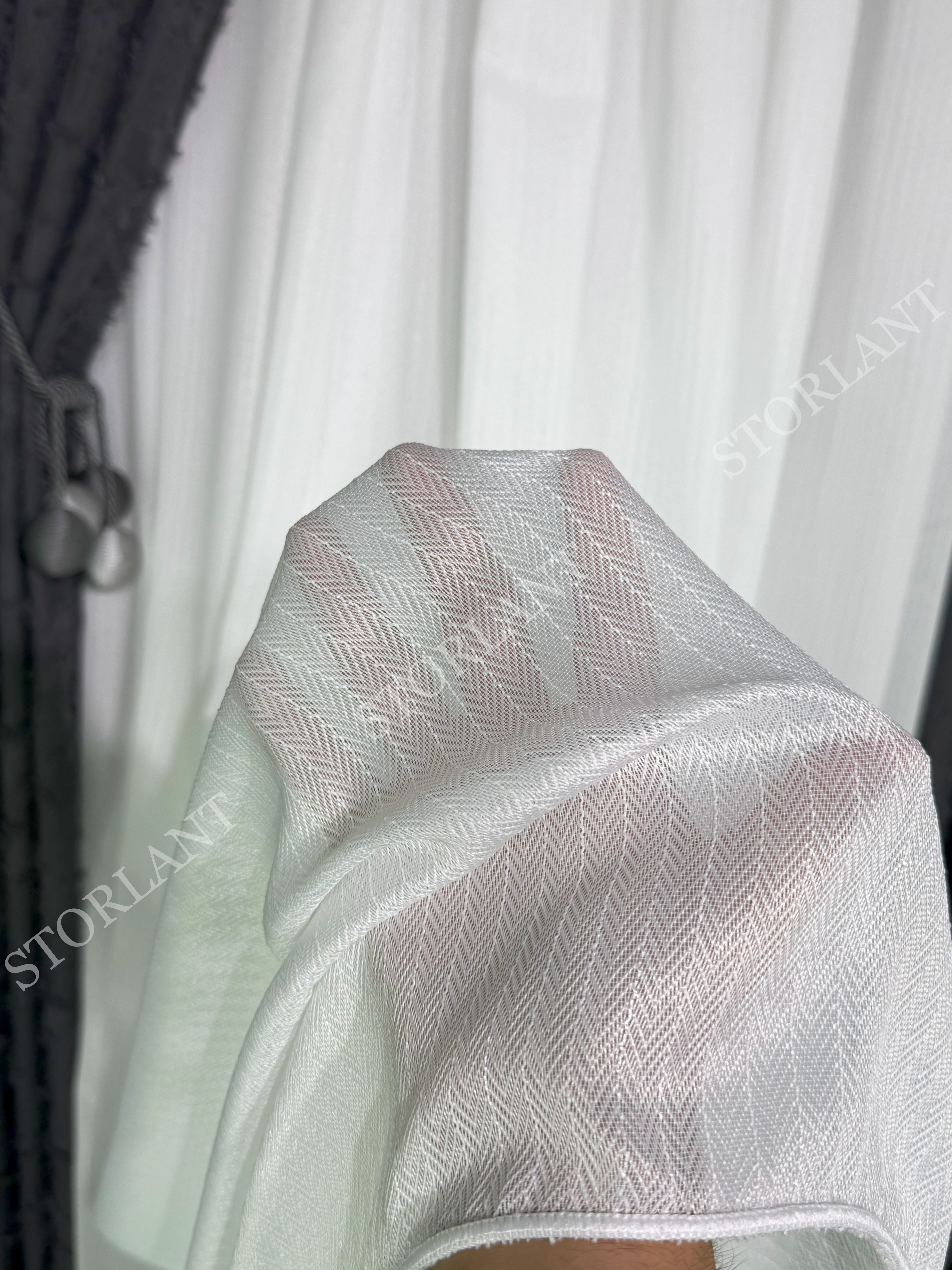 Soft Zigzag Bambu Düz Tül Perde 1/3 Sık Pileli, Ütü Gerektirmez | En Çok Tercih Edilen Model 