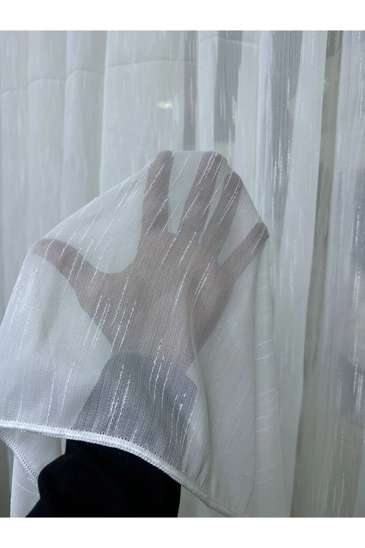 Şantuklu Bambu Tül Perde