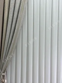 tül perde kumaş detay – özel renk