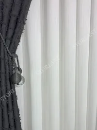 Soft Zigzag Bambu Düz Tül Perde 1/3 Sık Pileli, Ütü Gerektirmez | En Çok Tercih Edilen Model  – görsel 6